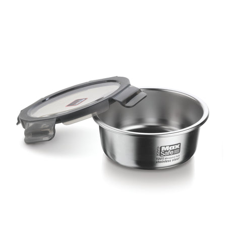 Round Food Container  100% Microwave Safe Stainless Steel