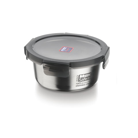 Round Food Container  100% Microwave Safe Stainless Steel